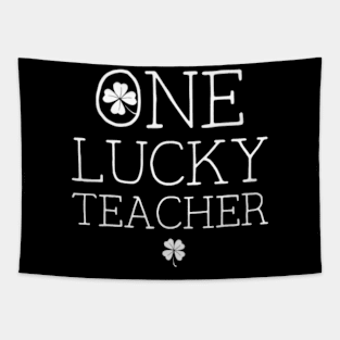 One Lucky Teacher St Patricks Day Tapestry