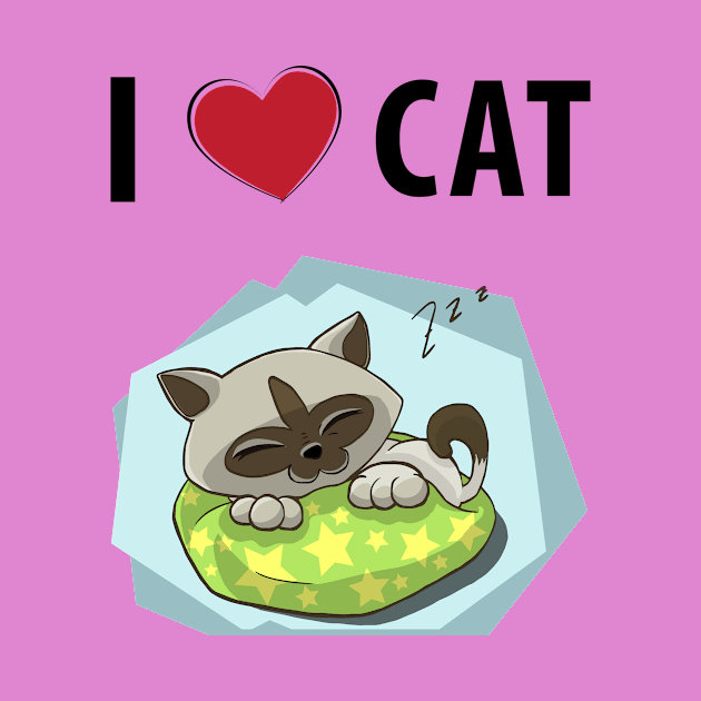 I Love Cat by teegear