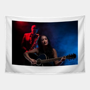 Guitar and Saxophone Tapestry