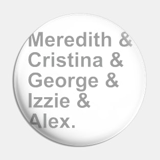 Grey's Squad Pin