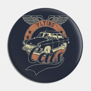 Flying Vintage Cars Pin