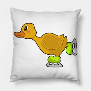 Duck Ice skating Ice skates Winter sports Pillow