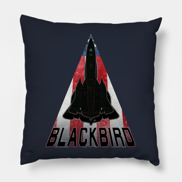 SR-71 Blackbird Pillow by Wykd_Life