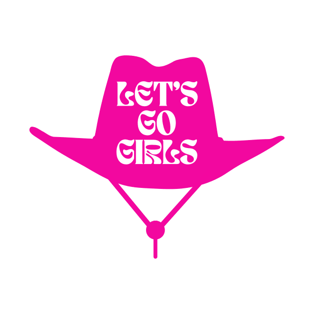 Let’s Go Girls Pink Cowgirl Hat by groovyfolk