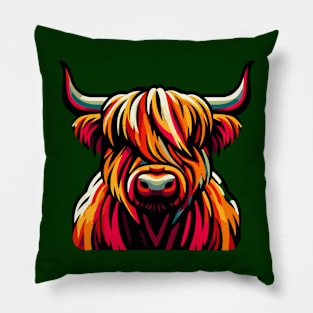 Cute Highland Cow Pillow