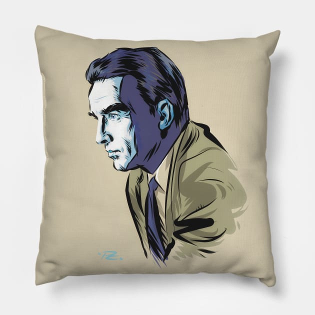 Montgomery Clift - An illustration by Paul Cemmick Pillow by PLAYDIGITAL2020