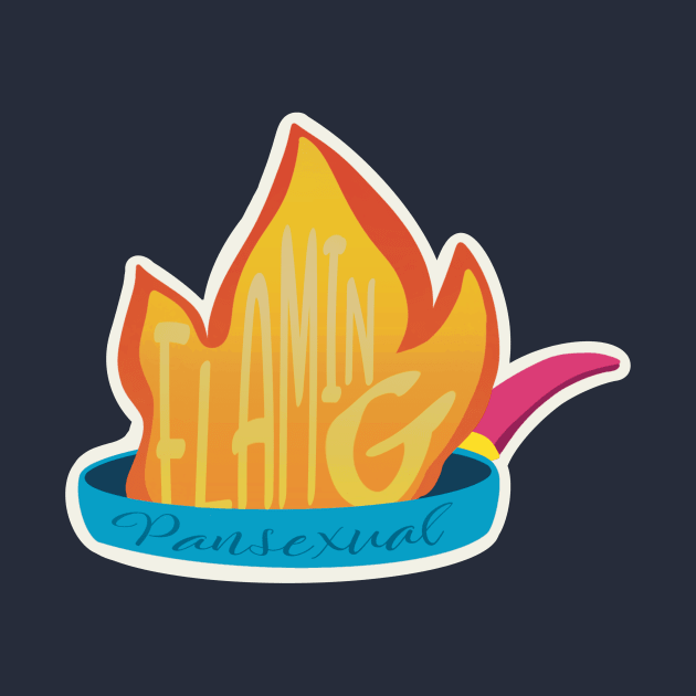 Flaming Pansexual by CyR Design Shop