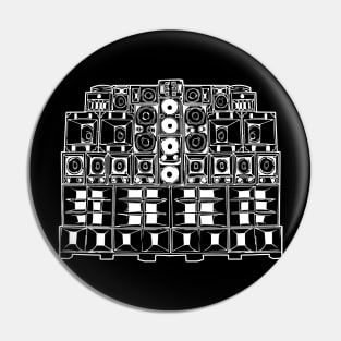 FreeTekno soundsystem Pin