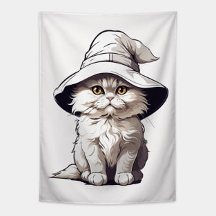 Magical Wizard Cat Tapestry