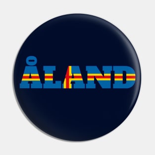 Åland Typography Pin