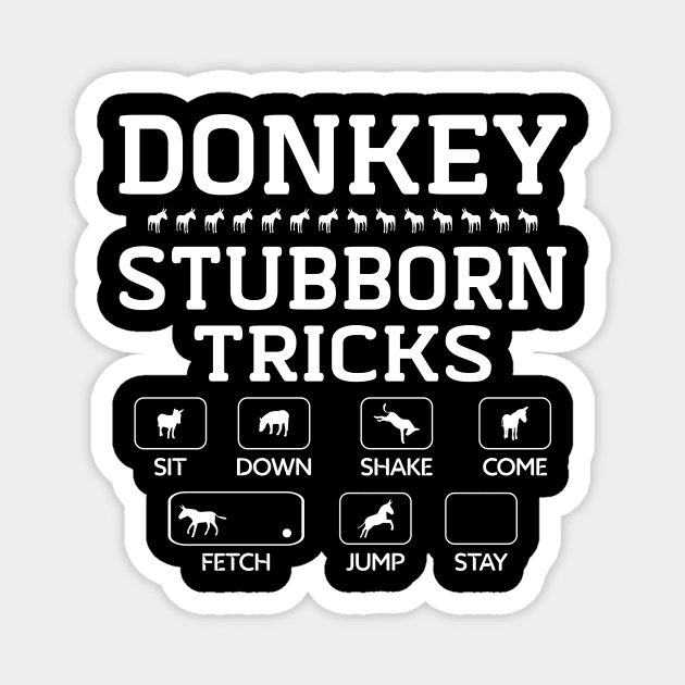 Donkey Stubborn Tricks Magnet by Imutobi