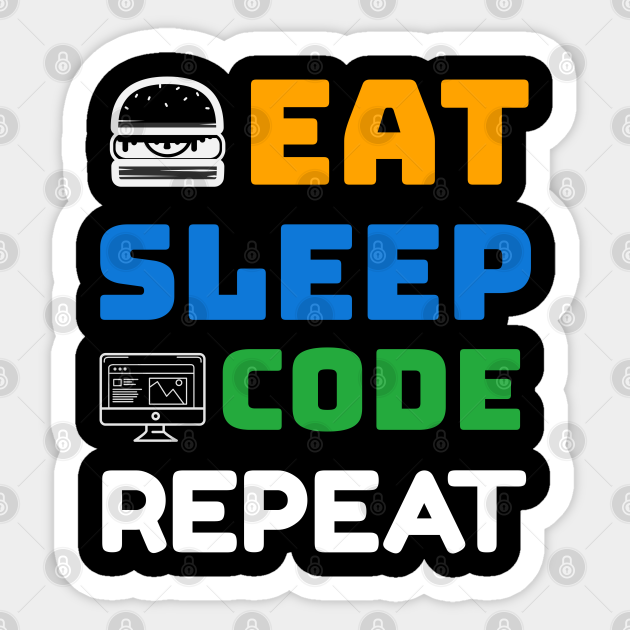 Eat Sleep Code Repeat Mouse Pad - Funny Programmer Mat For Coding Gifts 9.5x7.8 Inches