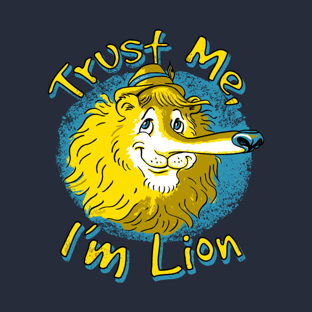 Lying Lion by Mudge