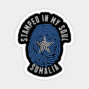 Stamped in My Soul Somalia Flag Design Somali Pride Magnet