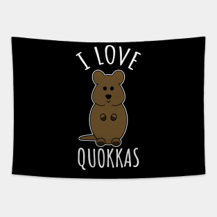 I Love Quokkas Tapestry