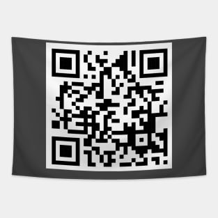 QR Code - Never gonna give you up Tapestry