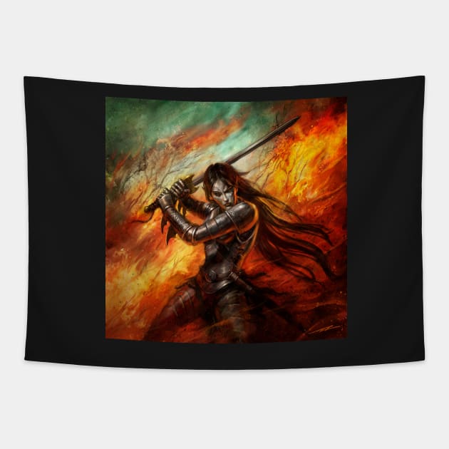 Dark Elf Tapestry by AlanLathwell