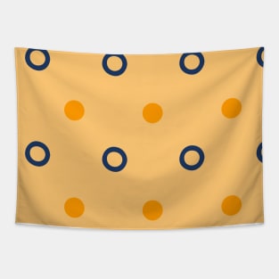 Abstract dots and circle pattern Tapestry