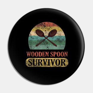 Wooden spoon survivor Pin