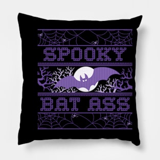 Spooky Bat Ass Pillow