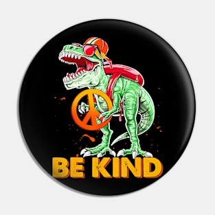 Unity Day Dinosaur T Rex Be Kind Anti Bullying Toddler Kids Pin