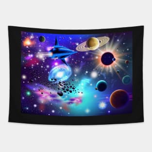 Cosmic Voyager Tapestry