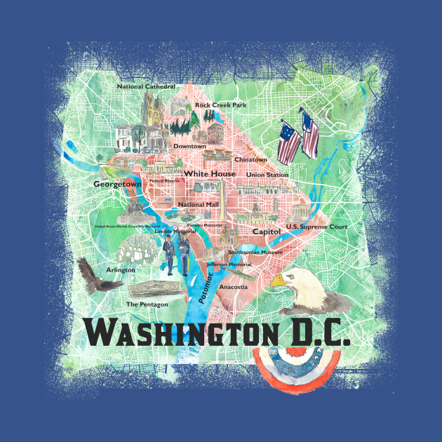 Disover Washington DC - Washington Dc - T-Shirt