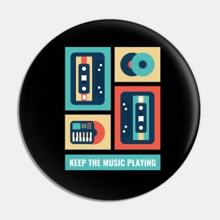 Retro Music Pin