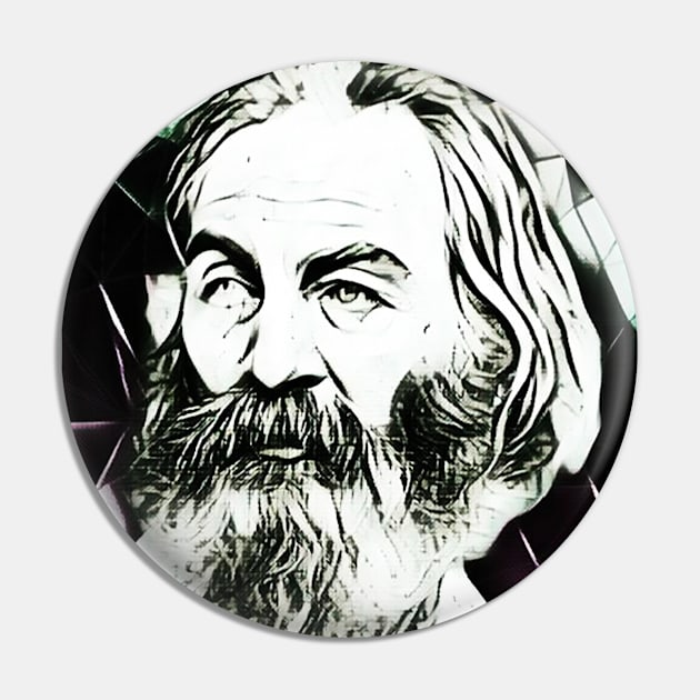 Walt Whitman Black and White Portrait | Walt Whitman Artwork 4 Pin by JustLit