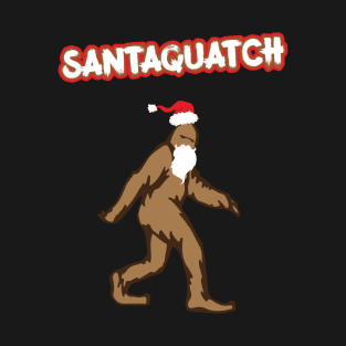 Santaquatch Funny Christmas Santa T-Shirt