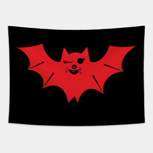 Bat (red solid) Tapestry