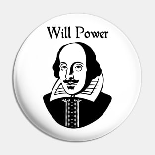 Will Power (Shakespeare) Pin