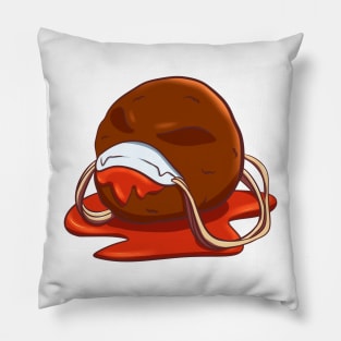 Meatball Halloween Cute Food Pillow