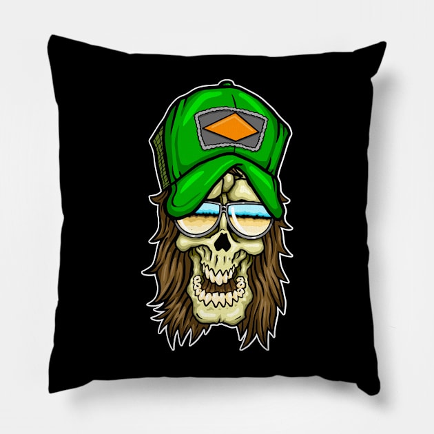 Country Skull Pillow by Laughin' Bones