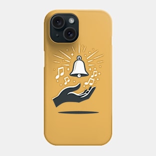 Hand Bell Icon Logo for handbell ringers Phone Case