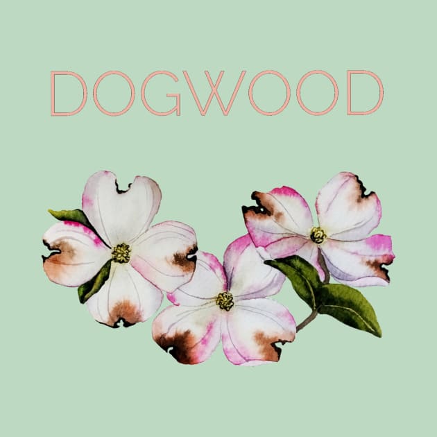 Dogwood tree flowers by Art by Taya 