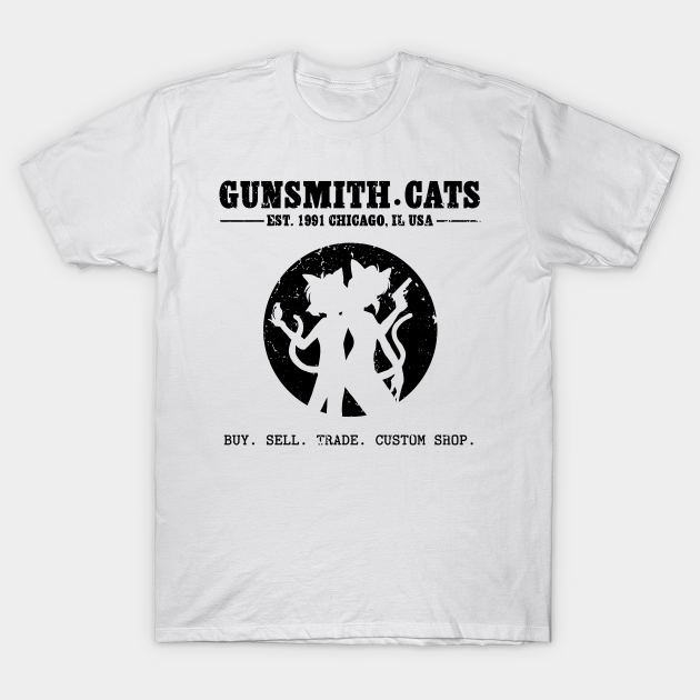 Gunsmith Cats Shop - blk - Anime - T-Shirt | TeePublic