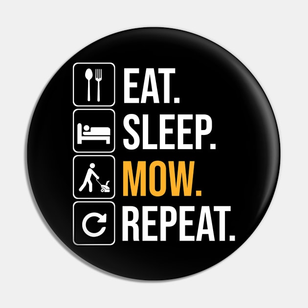 Mow and Repeat Pin by Cooldruck