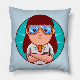 Scientist Woman Pillow