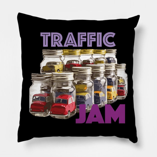 Traffic Jam Pillow by The Image Wizard