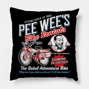 Pee Wee Herman Bike Rentals Pillow