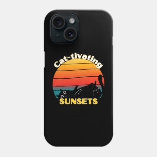 Cattivating Sunset Cat Phone Case