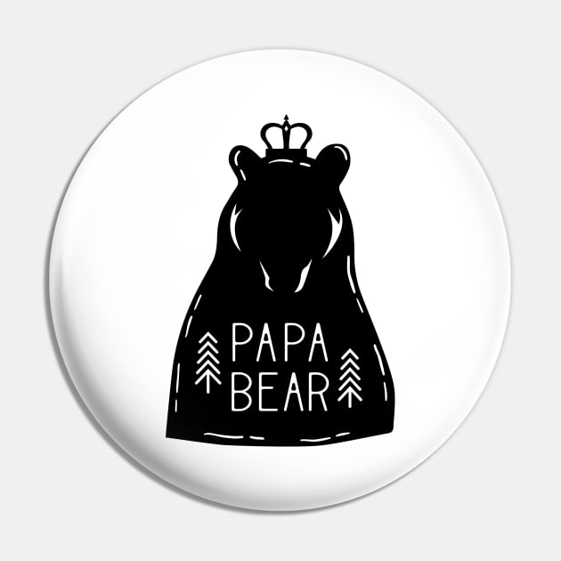 Papa Bear Pin by Ombre Dreams