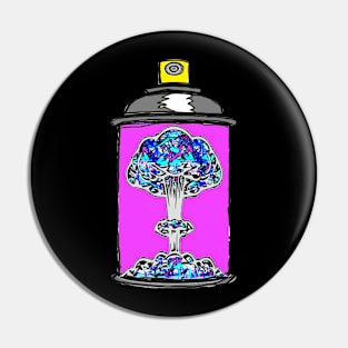 spray Explosion Pop Art Pin