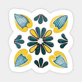 Talavera Green & Gold Magnet