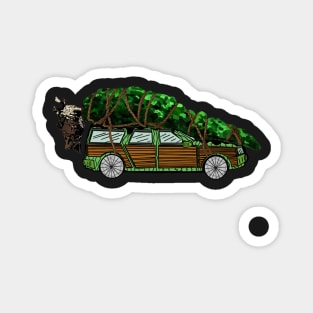 Christmas Tree Vacation Car Magnet