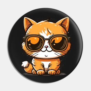 Cat wearing sunglasses cool Pin