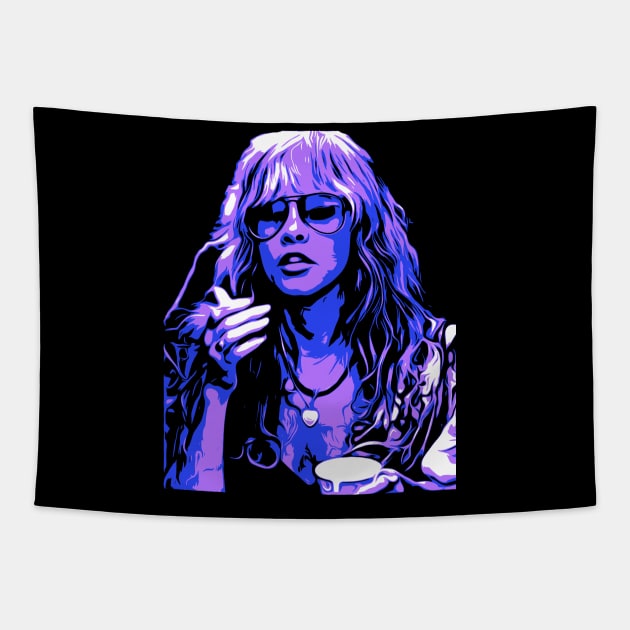 Stevie Nicks Retro Colors Tapestry by OFFblack