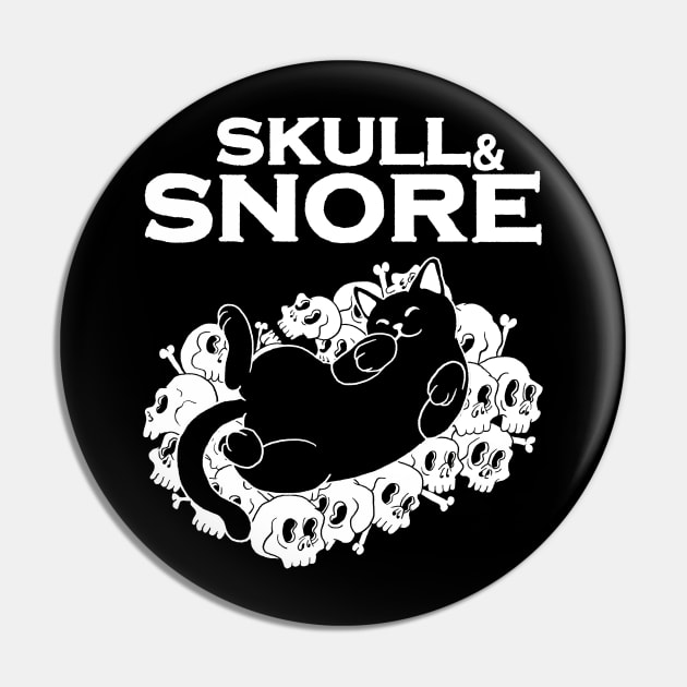 Skull And Snore Pin by Oiyo