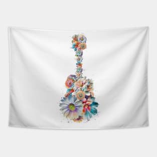 Flower Guitar Tapestry